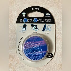 *BRAND NEW* PopSockets Gradient Pink,Blue,Purple Mandala Flower Design PhoneGrip